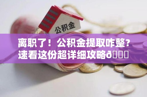 涡阳离职了！公积金提取咋整？速看这份超详细攻略😎